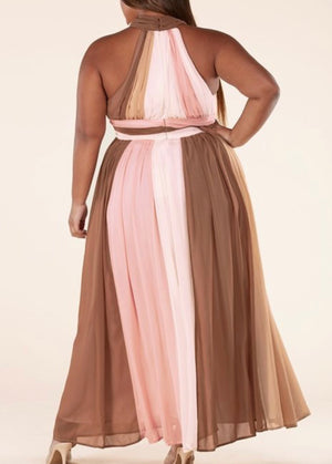 Flirty Colorblock Maxi